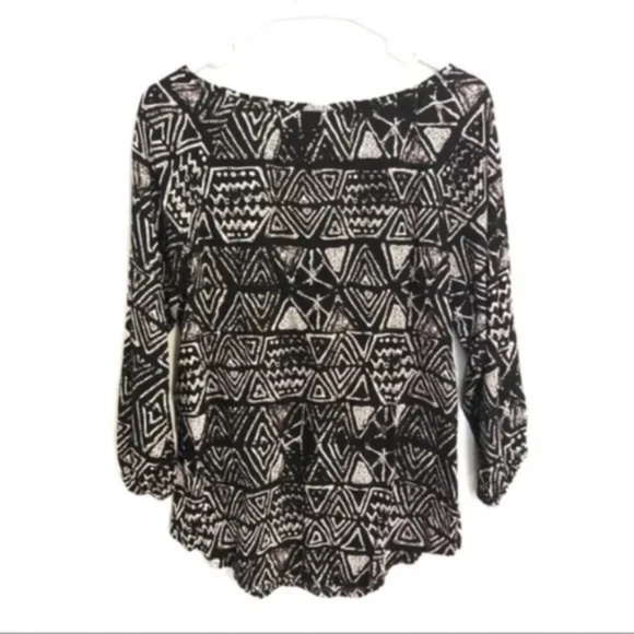 Mossimo Aztec Printed Tassel Top - Picture 5 of 6